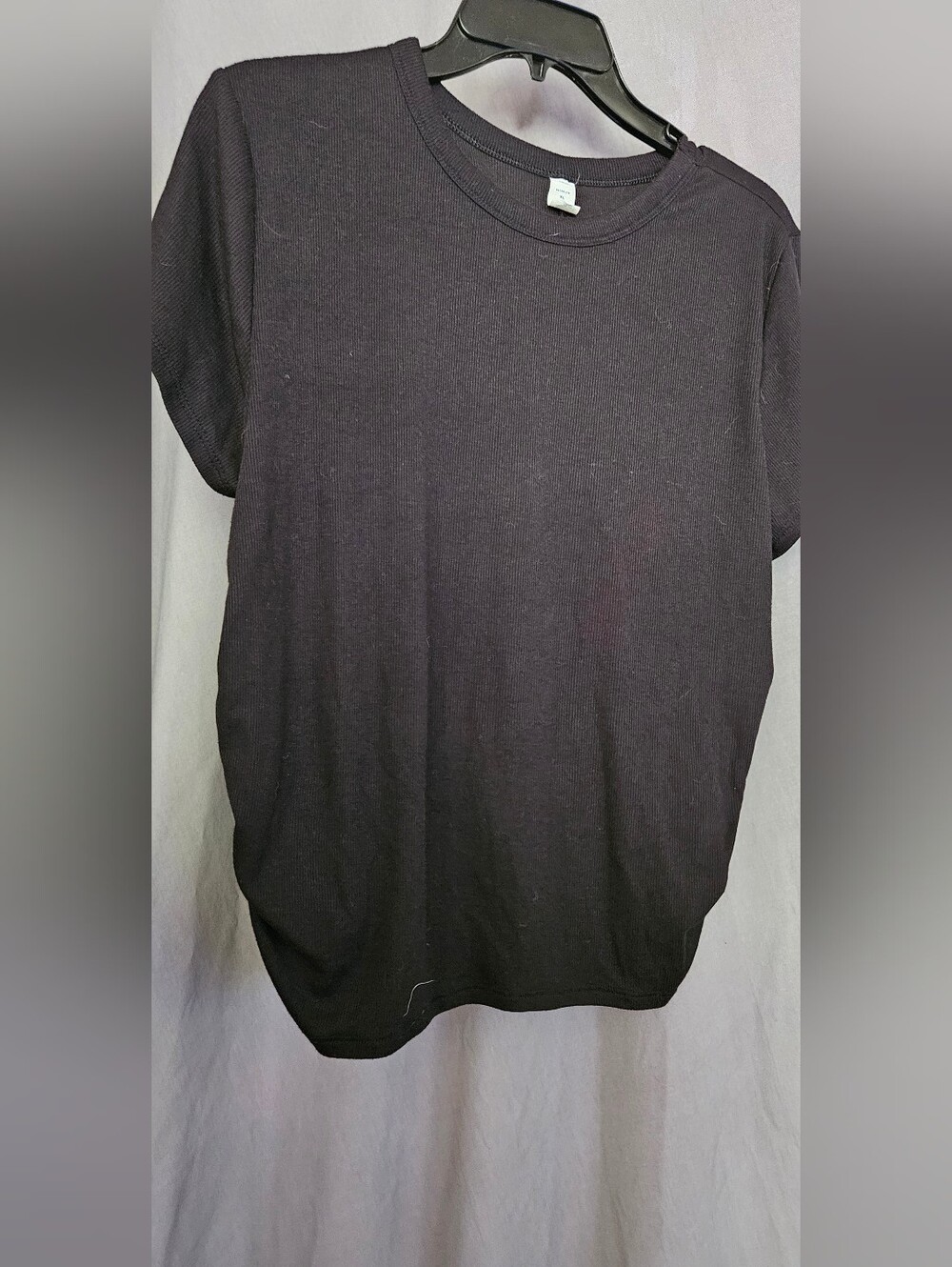 Women's Black Summer Top With Open Back